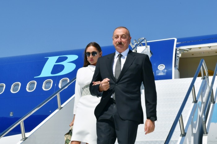 İlham Əliyev və xanımı Türkiyəyə səfər etdi 