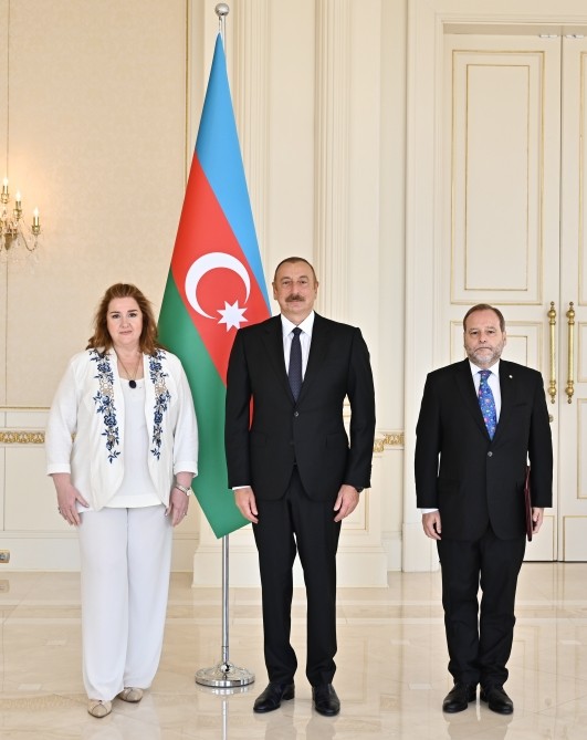 Prezident yeni səfirlərin etimadnamələrini qəbul etdi - FOTOLAR (YENİLƏNİB)