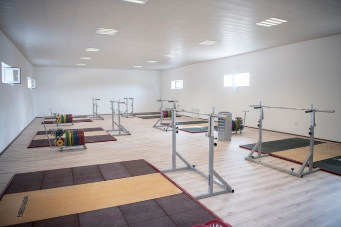 Daha üç bölgədə yeni ağır atletika idman zalları istifadəyə verildi - FOTOLAR