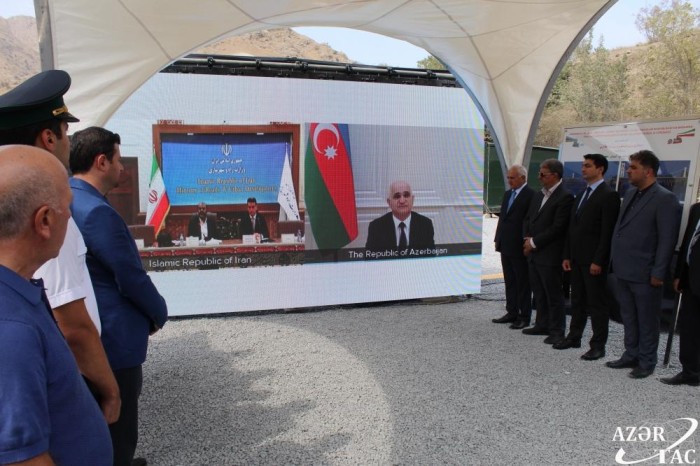 Ağbənd avtomobil yolu körpüsünün təməli qoyulub - FOTOLAR