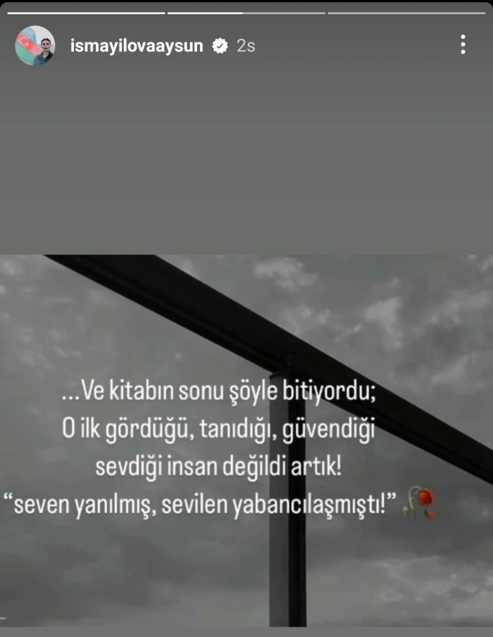 Aysunla Eşqin ayrılıb? 