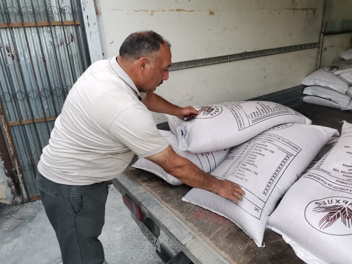 Bölgələrdə elit toxumların səyyar satışı aparılır - FOTOLAR