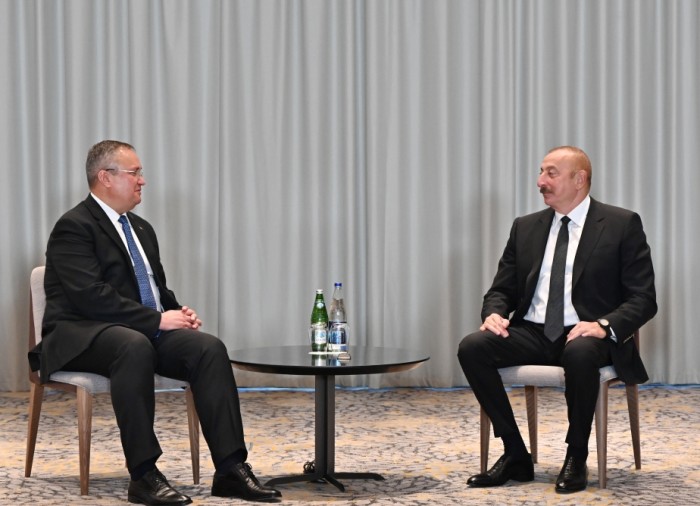 Prezident Rumıniyanın Baş naziri ilə görüşdü - FOTO