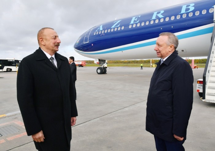 İlham Əliyev Rusiyaya getdi - YENİLƏNİB