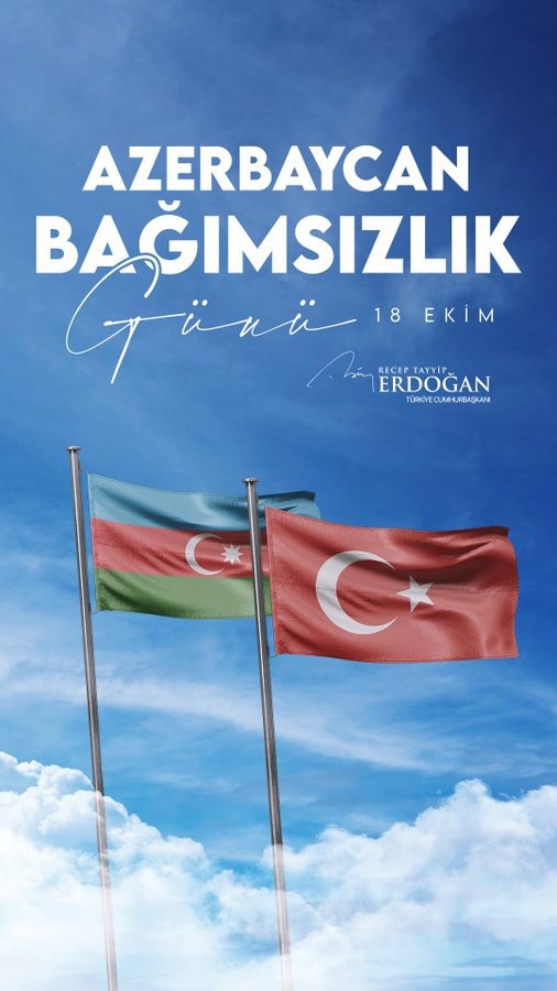Ərdoğan Azərbaycan xalqını təbrik ETDİ