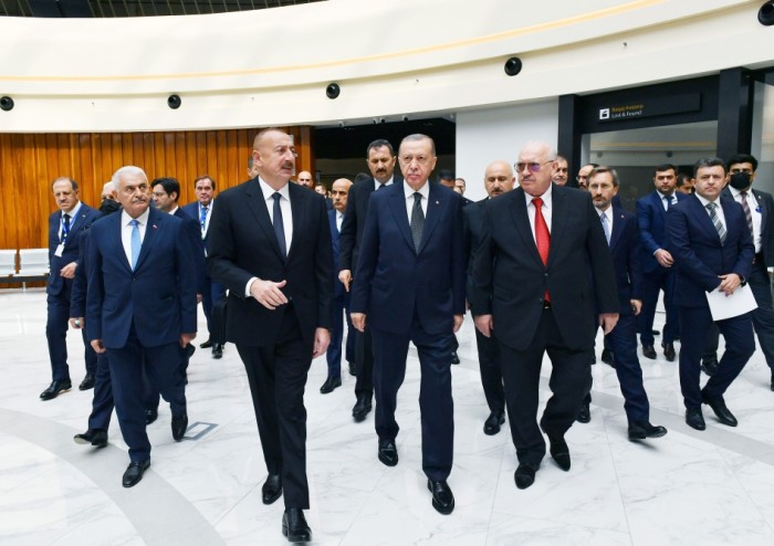 İlham Əliyev və Ərdoğan Zəngilan aeroportunun açılışında - FOTOLAR (YENİLƏNİB)