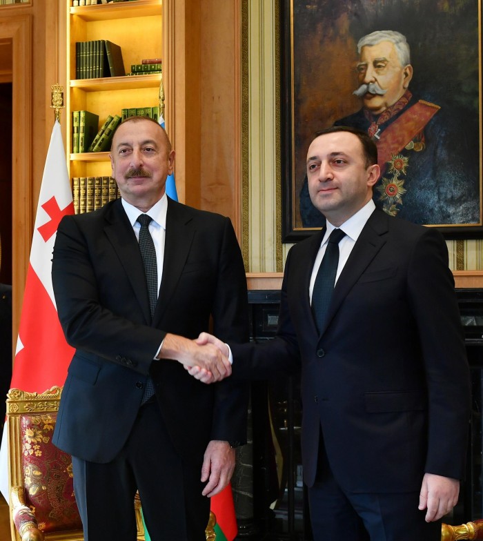 İlham Əliyevin Qaribaşvili ilə təkbətək görüşü olub - YENİLƏNİB