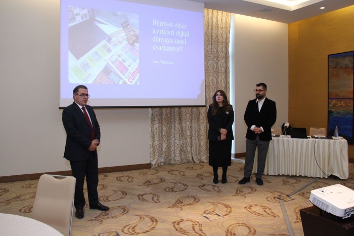 Qəzet əməkdaşları üçün təlim keçirildi - FOTOLAR