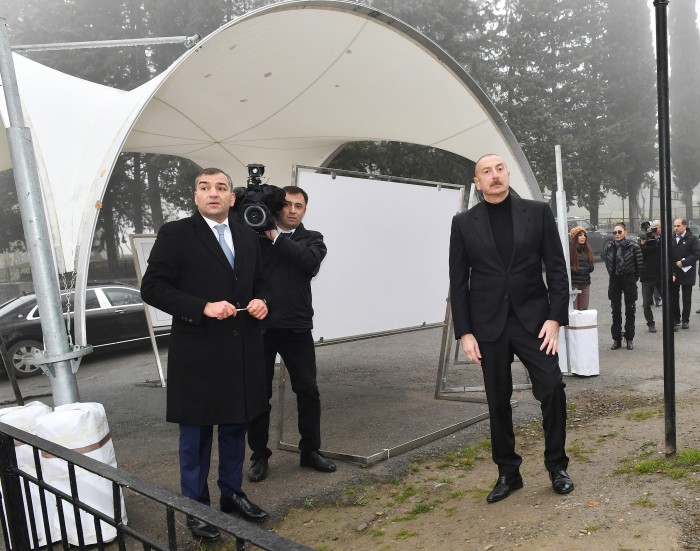 Prezident və xanımı "Yuxarı Baş” ərazisində aparılan işlərlə tanış oldu -YENİLƏNİB (FOTO)