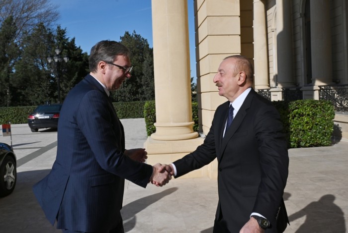 İlham Əliyevin Aleksandar Vuçiç ilə təkbətək görüşü olub 