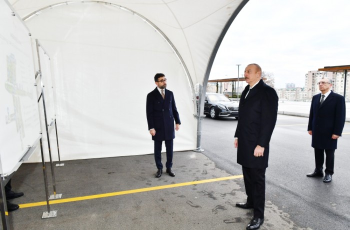 İlham Əliyev Mərkəzi Parkın ikinci hissəsinin açılışında - YENİLƏNİB
