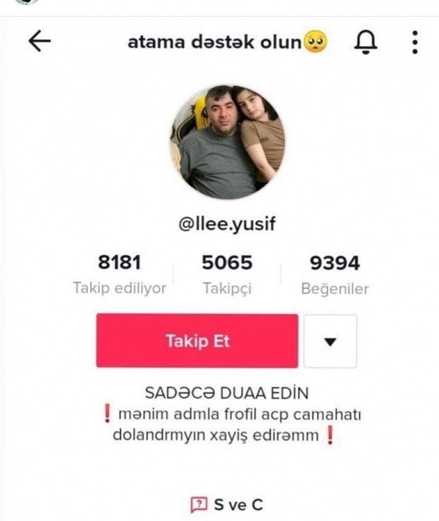 Rəşad Dağlının oğlunun adından DƏLƏDUZLUQ