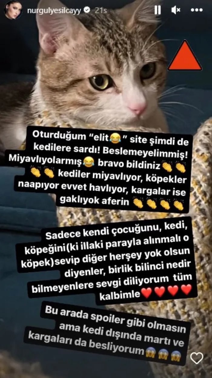 Nurgül Yeşilçay buna görə qonşuları ilə mübahisə etdi - FOTO