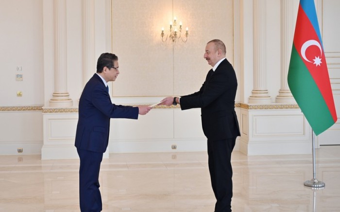 Prezident yeni səfirlərin etimadnamələrini qəbul etdi - FOTOLAR (YENİLƏNİB)