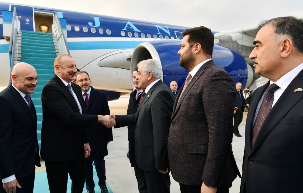 İlham Əliyev Türkiyəyə GETDİ - FOTO
