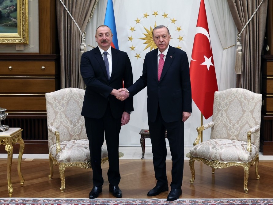 İlham Əliyevin Ərdoğanla görüşü olub - FOTO - VİDEO (YENİLƏNİB)