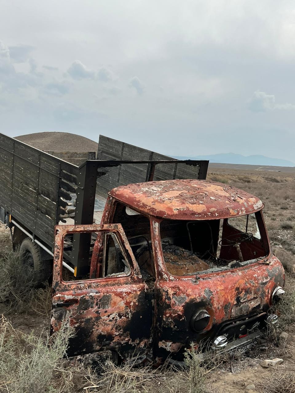 Qaçırdığı avtomobili yandıran şəxs saxlanıldı 