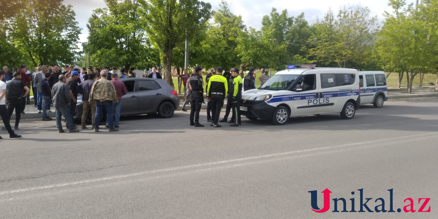 İsmayıllıda avtomobil piyadanı vurdu - FOTO