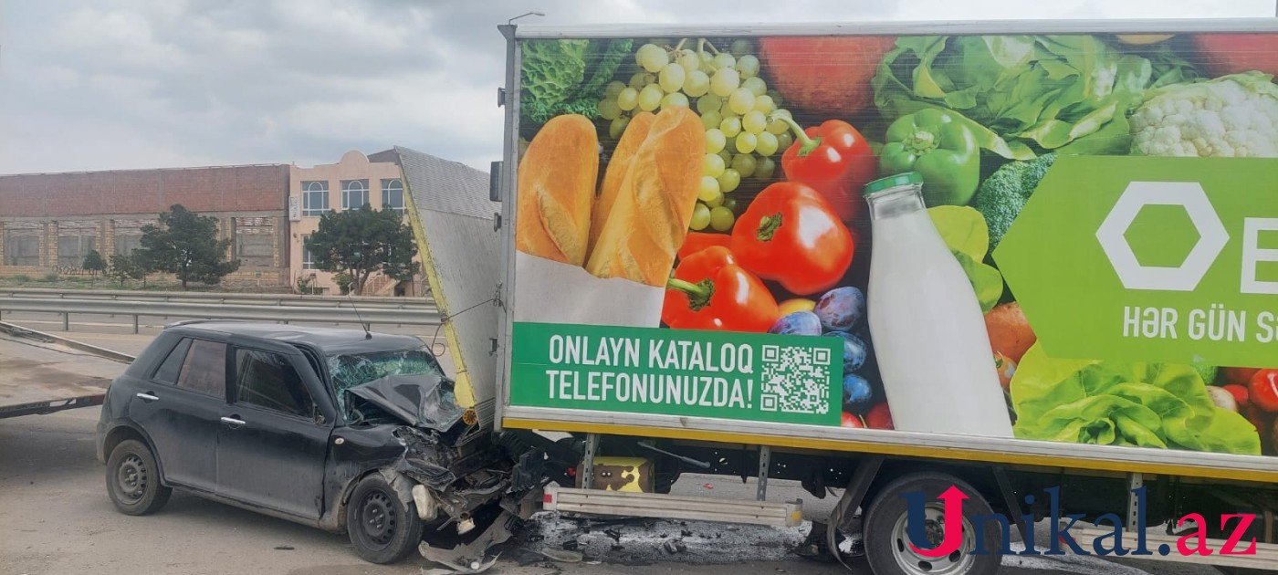 "Bravo"nun maşını qəzaya düşdü - XƏSARƏT ALANLAR VAR (FOTOLAR)