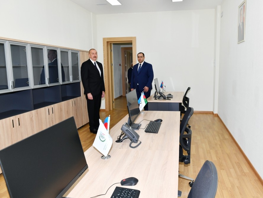 İlham Əliyev nazirliyin yeni binasının açılışını etdi - FOTOLAR