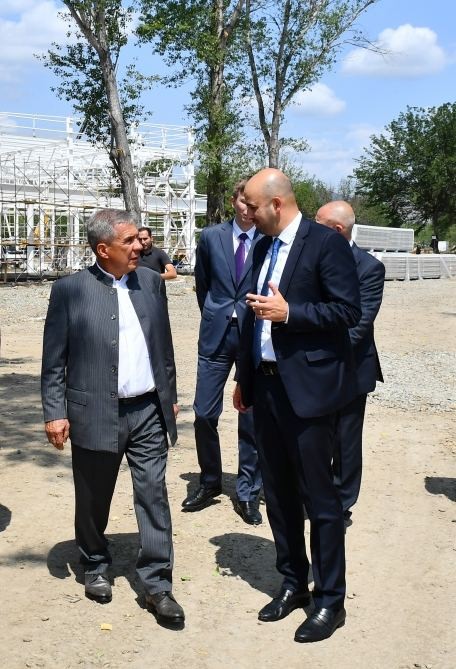 Tatarıstan rəhbəri Zəngilanda görülən işlərlə tanış olub - FOTOLAR