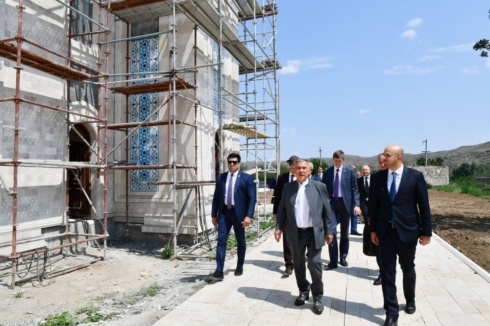 Tatarıstan rəhbəri Zəngilanda görülən işlərlə tanış olub - FOTOLAR
