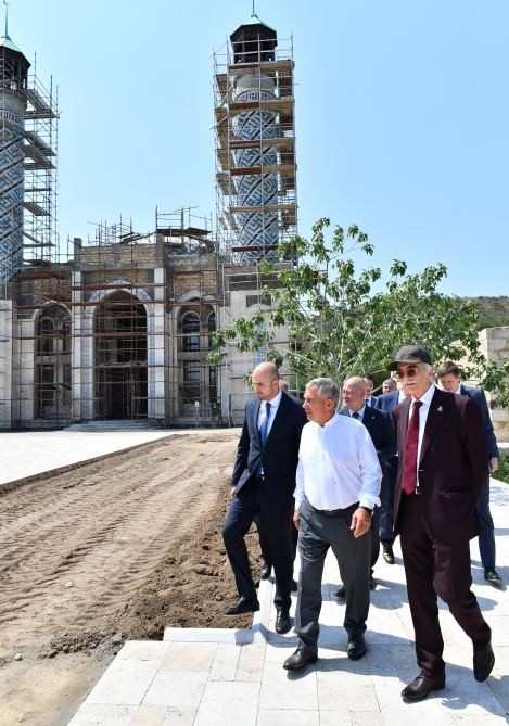 Tatarıstan rəhbəri Zəngilanda görülən işlərlə tanış olub - FOTOLAR