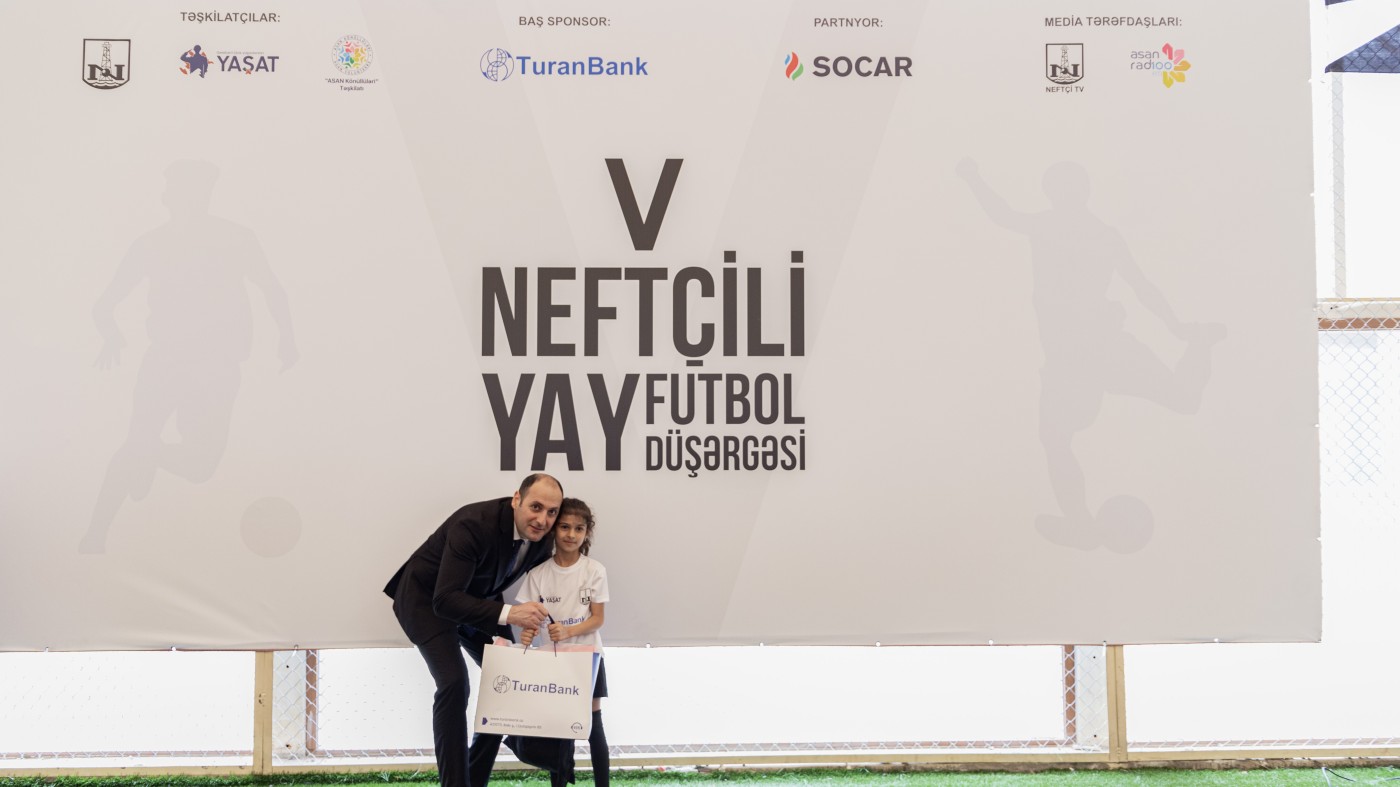 "TuranBank"ın dəstək olduğu “V Neftçili Yay Futbol Düşərgəsi”nə start verildi - FOTOLAR