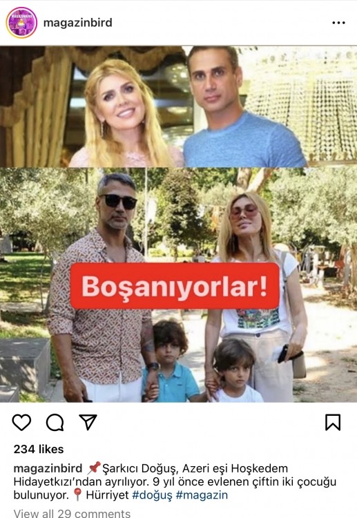 Xoşqədəmlə Doğuş boşanır? - FOTOLAR