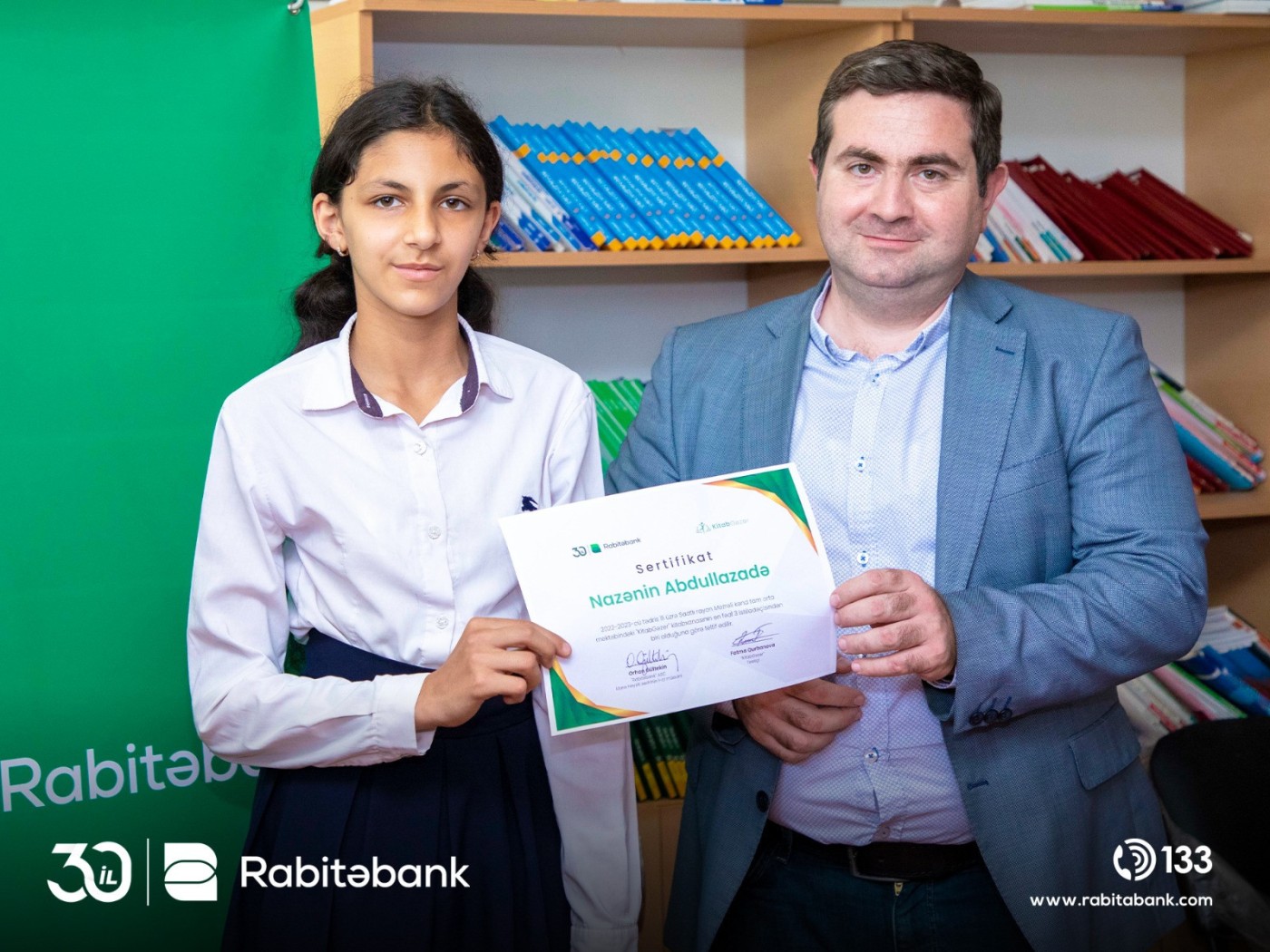 Rabitəbank 30 ucqar kənd məktəbində kitabxana qurub - FOTOLAR