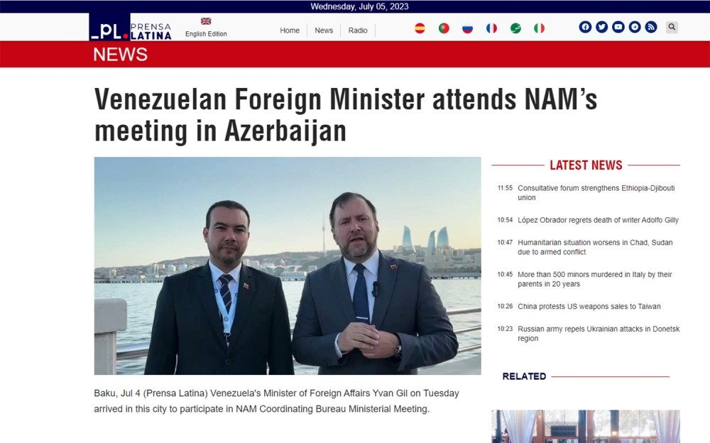 Nazirlərin Bakı görüşü dünya mediasının diqqətində - FOTOLAR