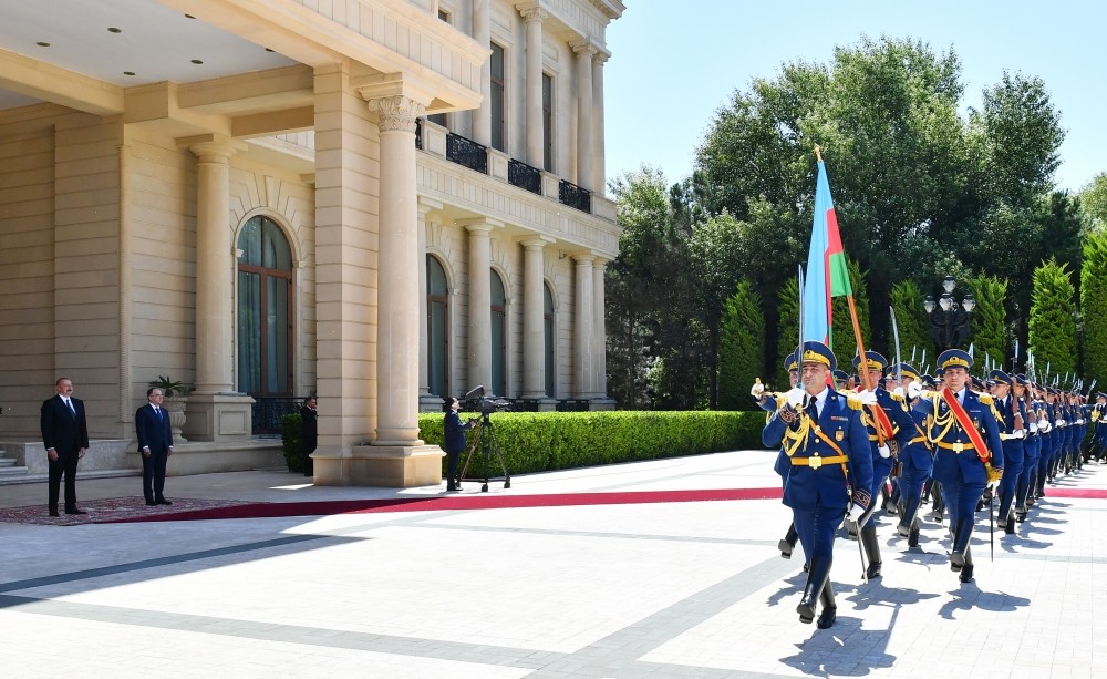 Albaniya Prezidentinin rəsmi qarşılanma mərasimi - FOTOLAR