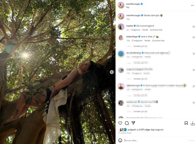 Aktrisa bu fotoları ilə diqqət çəkdi 