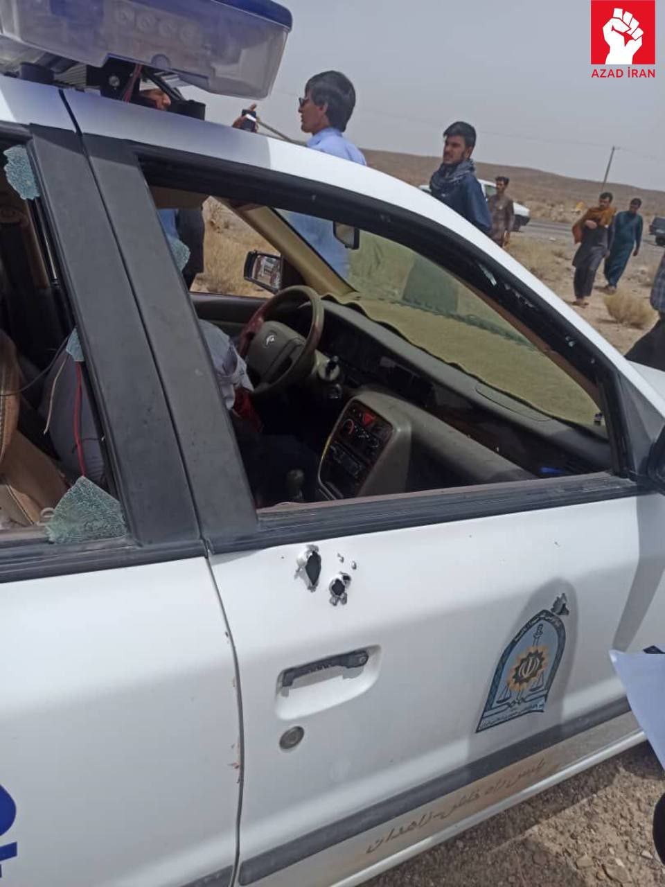 İranda polis avtomobilinə hücum edildi: 3 ölü, 1 yaralı