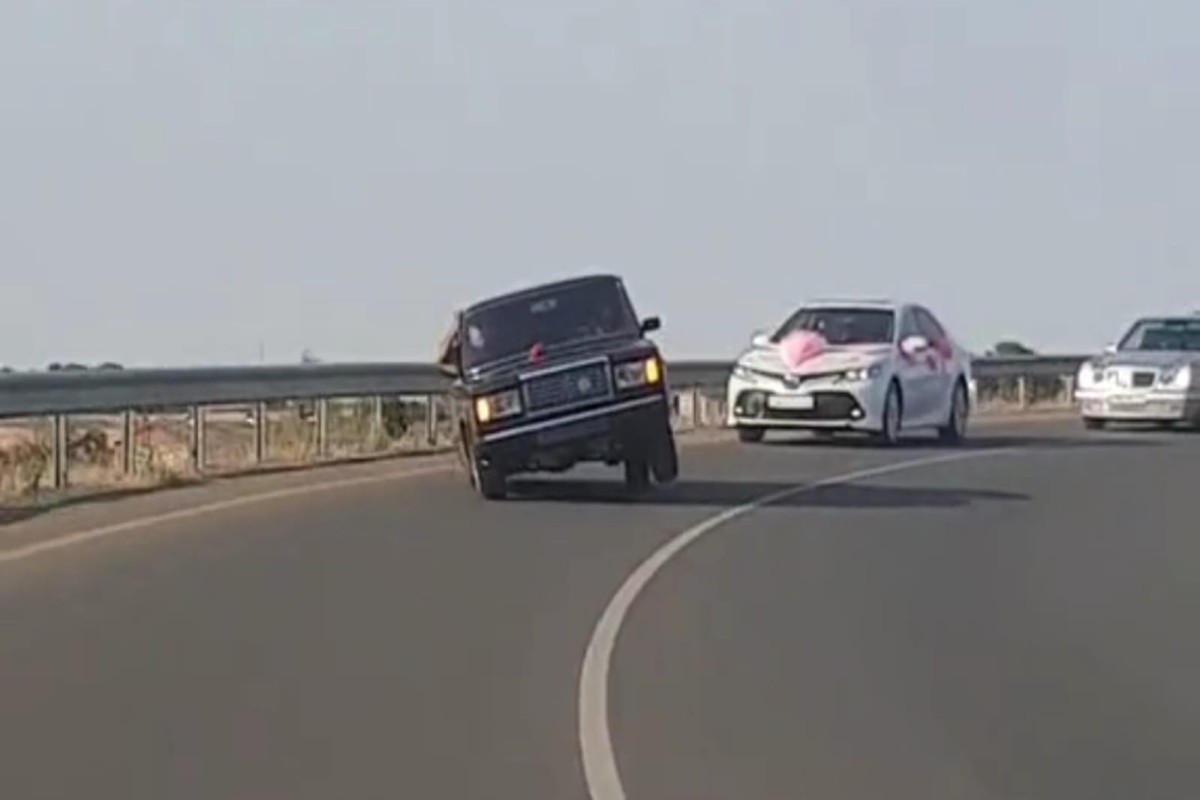 Toy karvanında avtoxuliqanlıq edən sürücü HƏBS OLUNDU - FOTO