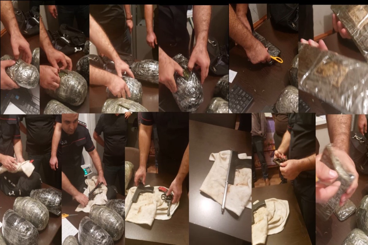 Ağstafada narko-kuryer tutuldu - FOTO+VİDEO