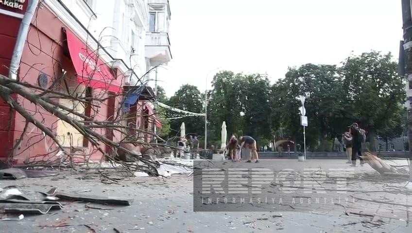 Çerniqovda azərbaycanlılar da raket zərbələrinə məruz qalıblar - FOTOLAR