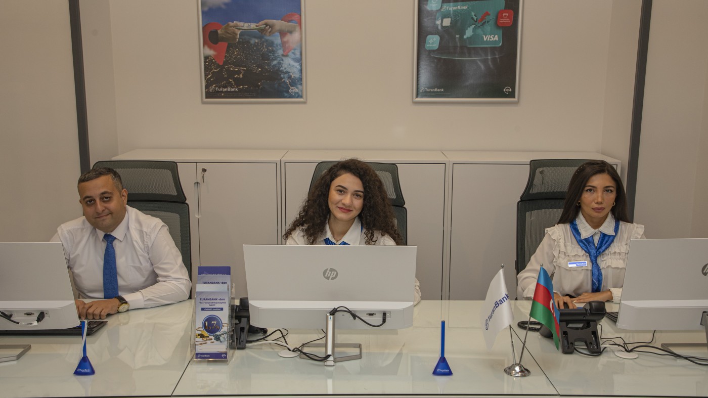"TuranBank" yeni Fəvvarələr şöbəsini müştərilərin istifadəsinə verdi - FOTOLAR