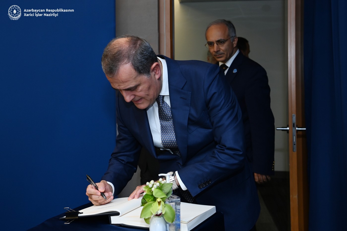 Ceyhun Bayramov Quterreşlə görüşdü - FOTOLAR