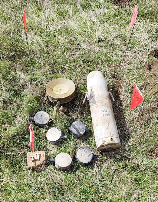 Qarabağ bölgəsində mina-tələlər zərərsizləşdirilir - VİDEO (FOTOLAR)