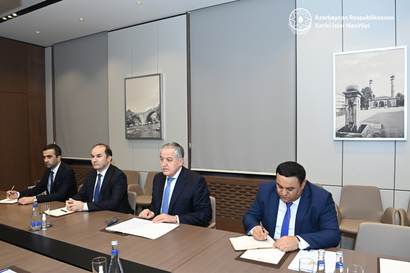 Ceyhun Bayramov Tacikistanın XİN rəhbəri ilə görüşdü - FOTOLAR