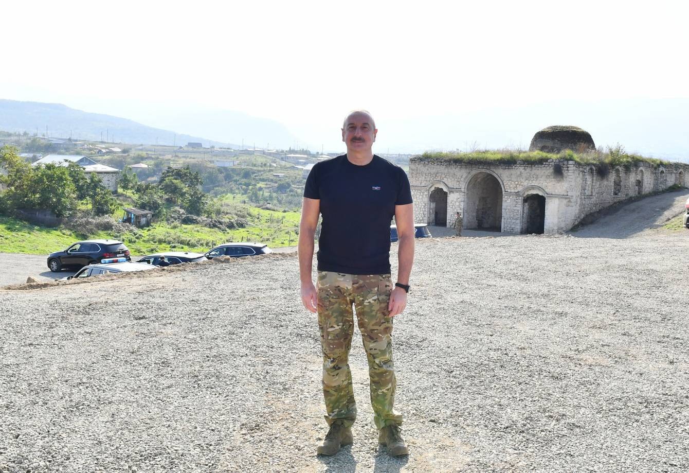 Prezident Şuşanın Malıbəyli kəndində -YENİLƏNİB (FOTOLAR)