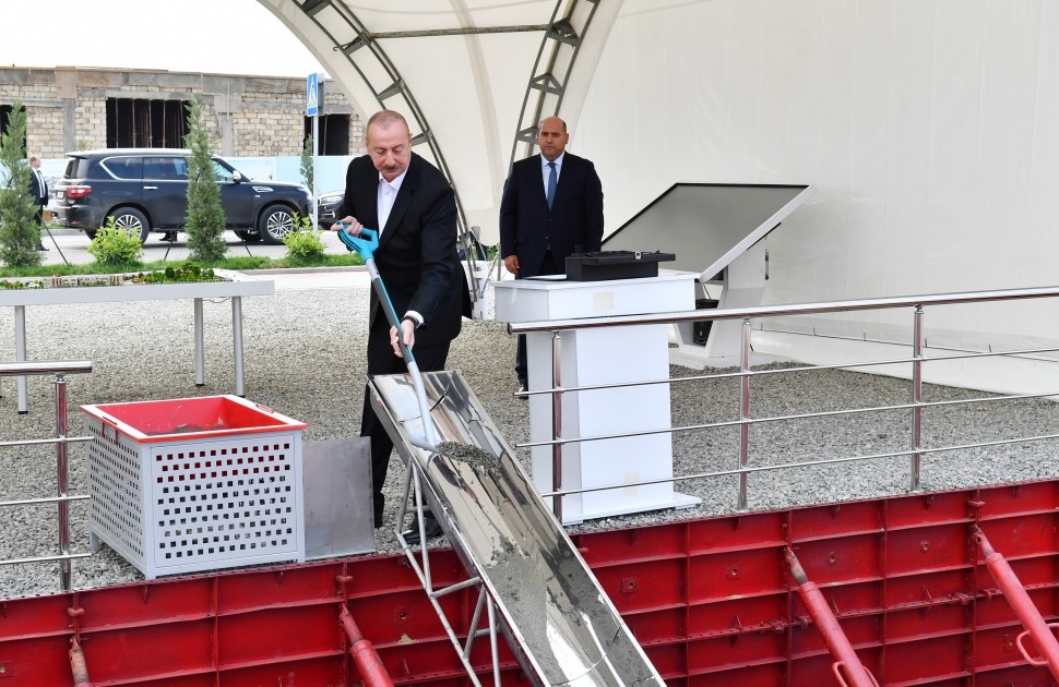 Füzulidə 240 yerlik uşaq bağçasının təməli qoyuldu - FOTOLAR