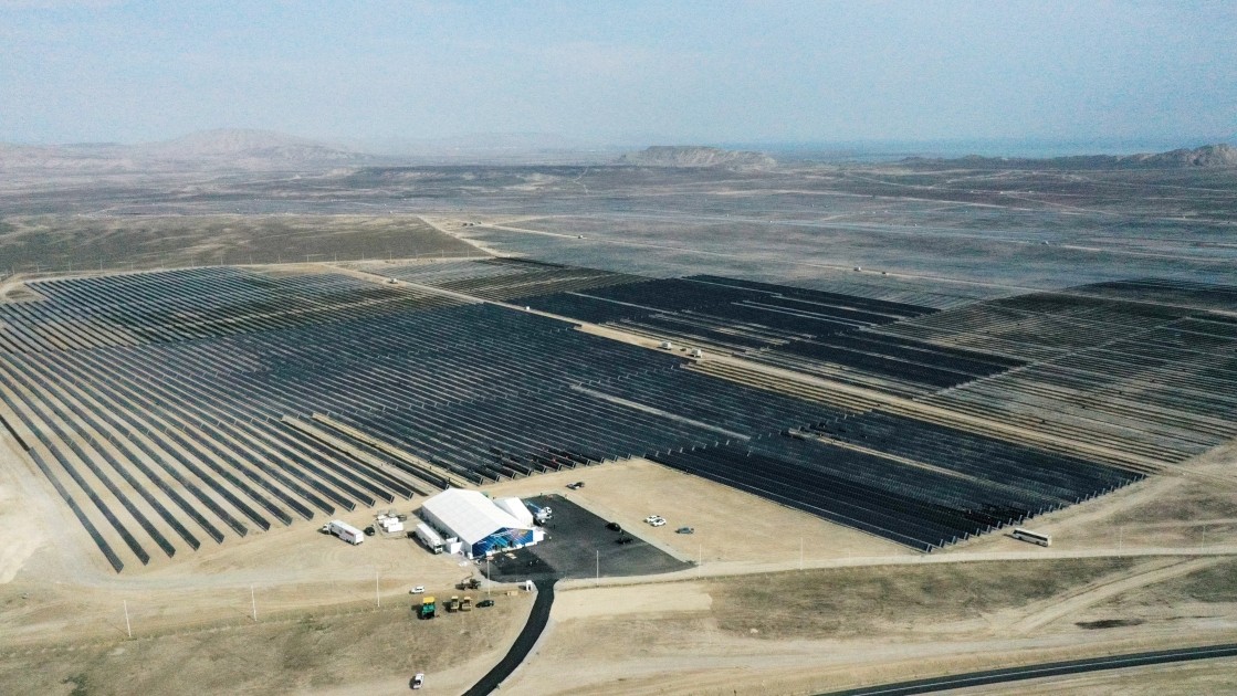 Prezident Qaradağ Günəş Elektrik Stansiyasının açılış mərasimində - FOTOLAR (YENİLƏNİB)