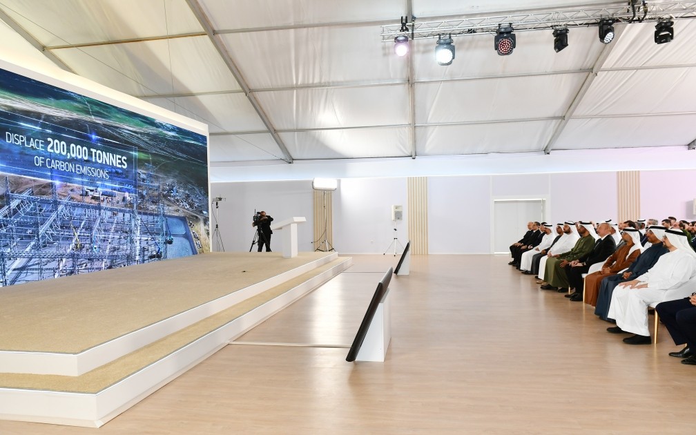 Prezident Qaradağ Günəş Elektrik Stansiyasının açılış mərasimində - FOTOLAR (YENİLƏNİB)