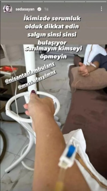 Seda Sayanın həyat yoldaşı xəstəxanaya yerləşdirildi