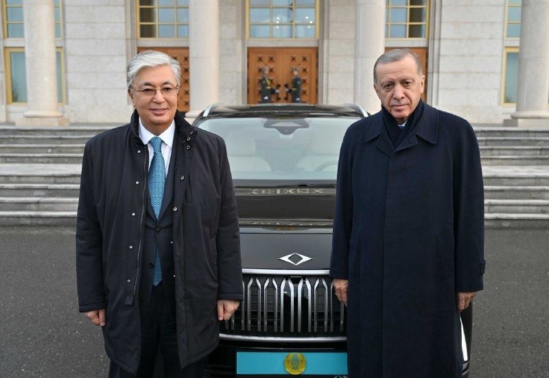 Ərdoğan Tokayevə də TOGG hədiyyə etdi - YENİLƏNİB (FOTO)