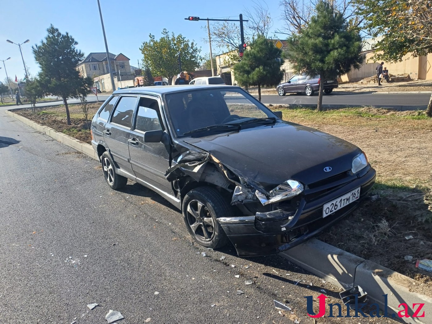 Gəncədə "Sorento" "VAZ"la toqquşdu - FOTOLAR