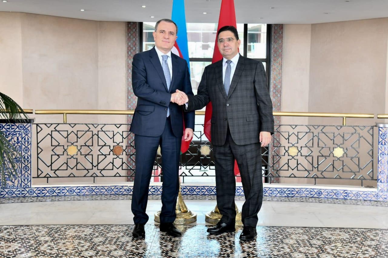 Ceyhun Bayramov mərakeşli həmkarı ilə görüşdü - YENİLƏNİB (FOTO)