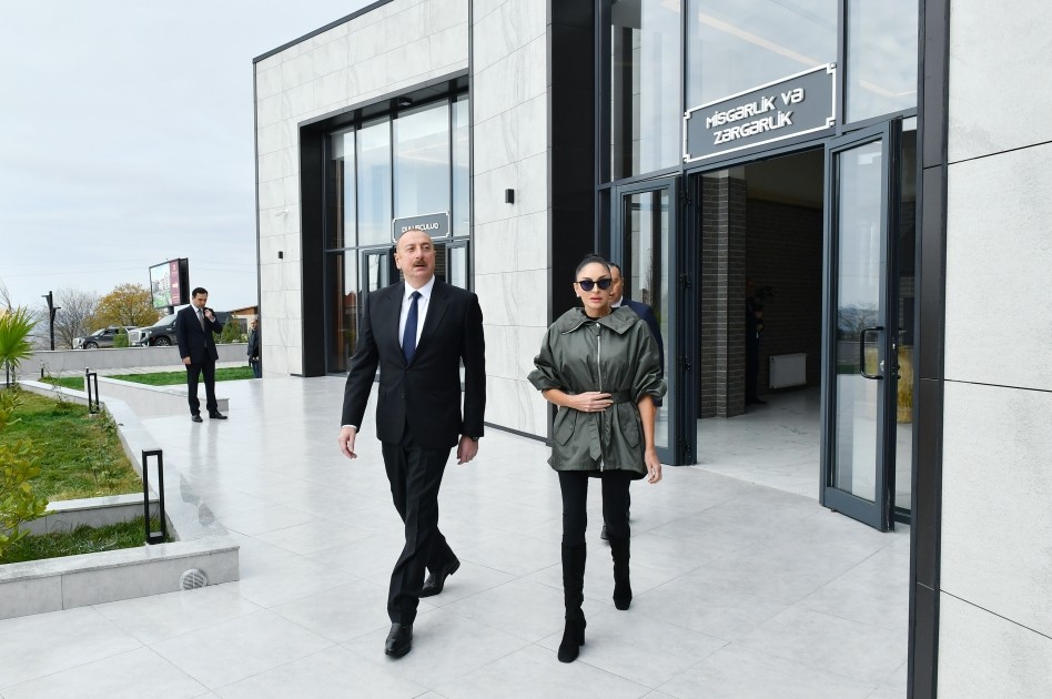 İlham Əliyev və xanımı “DOST EVİ” filialının açılışında - FOTOLAR (YENİLƏNİB)